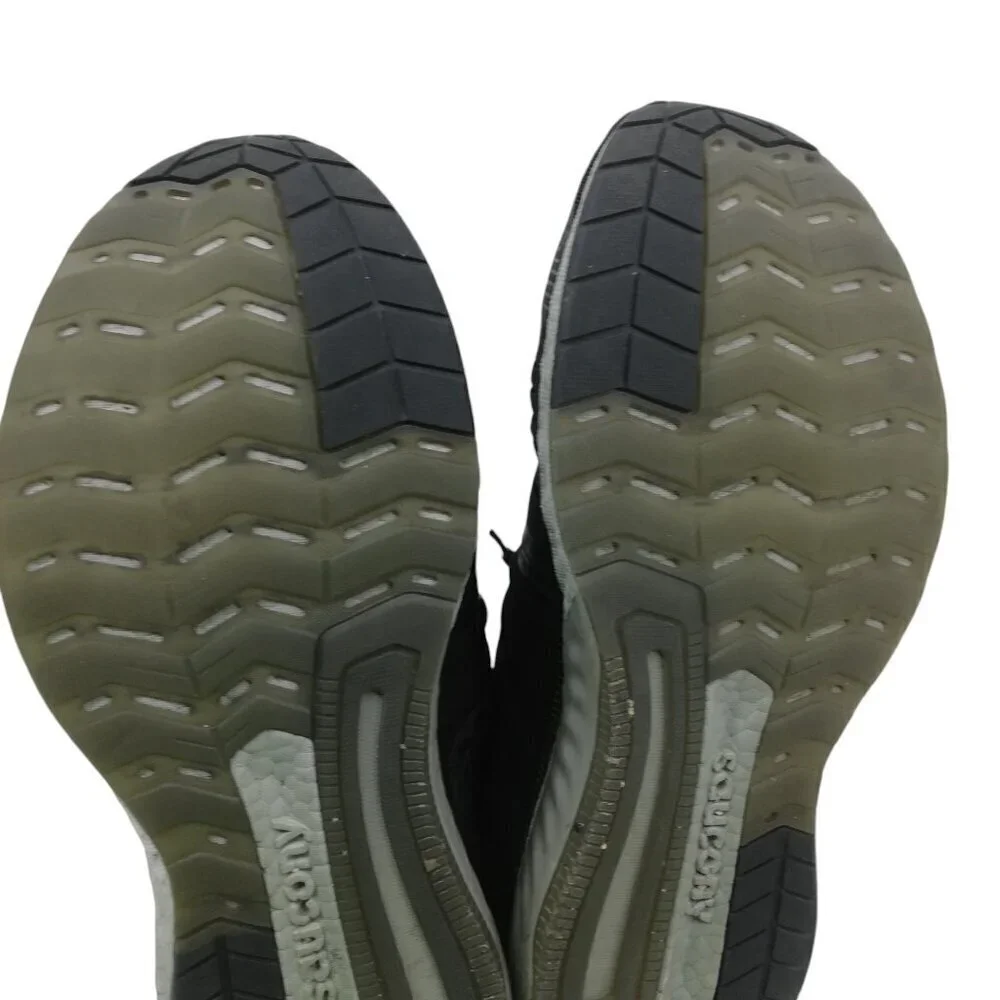 Saucony Hurricane 22 Black Gray Running Tennis Shoes Size 11.5 Mens Low Top